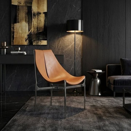 🔸️✨️Italian Minialist Chair- เก้าอี้นั่งเล่นหรูงานหนังแท้ ...