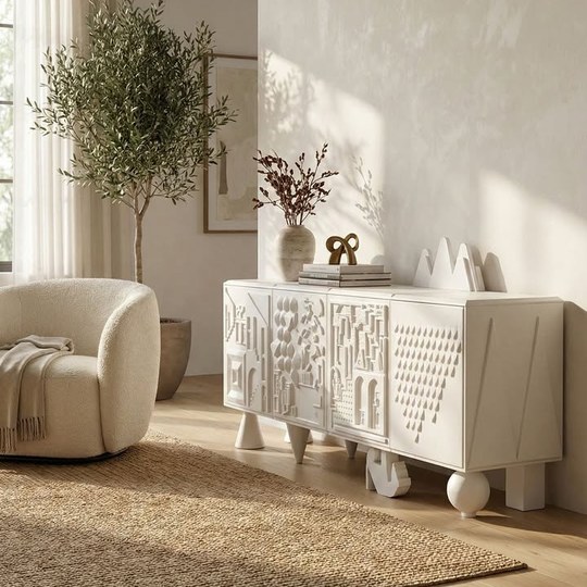 💖Pure White Elegance 🤍 เติมความสว่างและสไตล์ให้ห้องนั่งเล่...