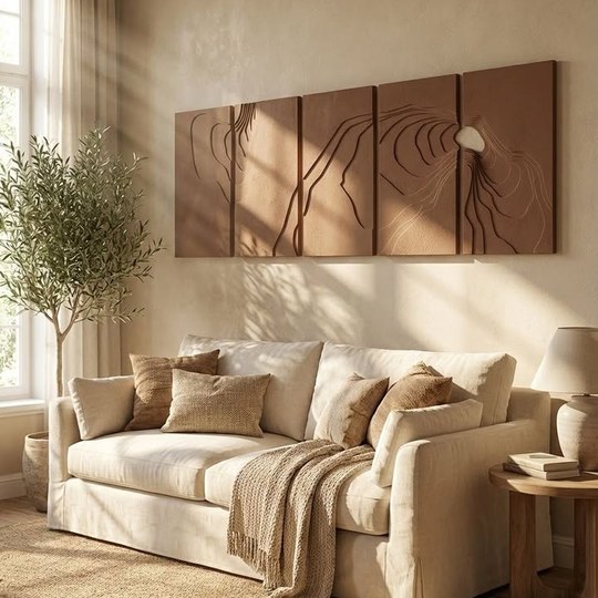 🌿✨️3D Earth Tone Relief งานศิลป์ที่สะท้อนรสนิยม สร้างบรรยา...