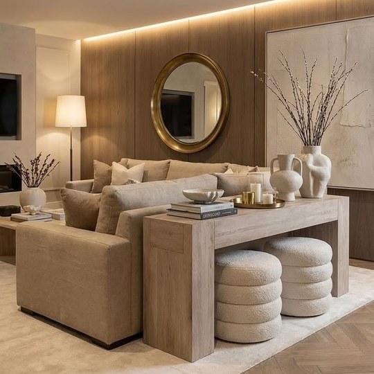 🔸️สวยงามด้วยชุd side table วางด้านหลังโซฟา พร้อมสตูลสวยงาม...