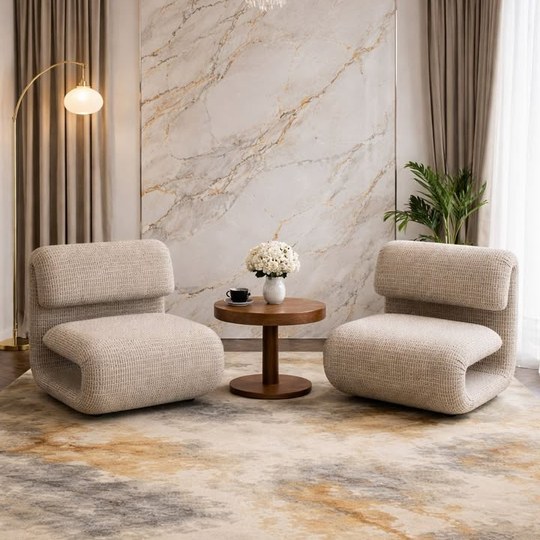 🔸️Cloud Curve Lounge Chair- เรียบหรู นุ่มลึก เติมมุมพักผ่อ...