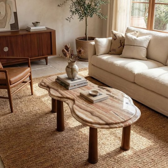 ประดับห้องให้สวยงาม ด้วย coffe table งานหินอ่อนหรู 📌118×60...