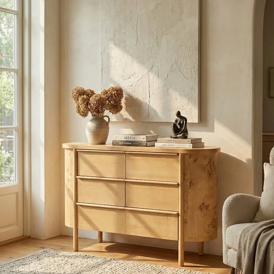 📌Solid wood side board with full detailed crafted, Italian...