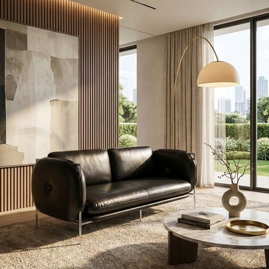 โซฟาหนังดีไซน์ Modern Luxury เรียบ เท่ หรู มีเอกลักษณ์ เหม...