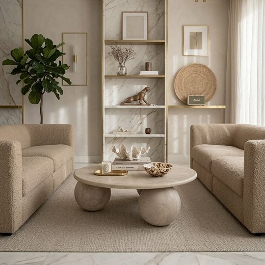 Natural Stone Coffee Table — ความงามเรียบง่ายจากหินธรรมชาต...