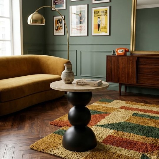 Stone Side Table — ดีไซน์Nordic ตัดกันอย่างลงตัวระหว่างหิน...