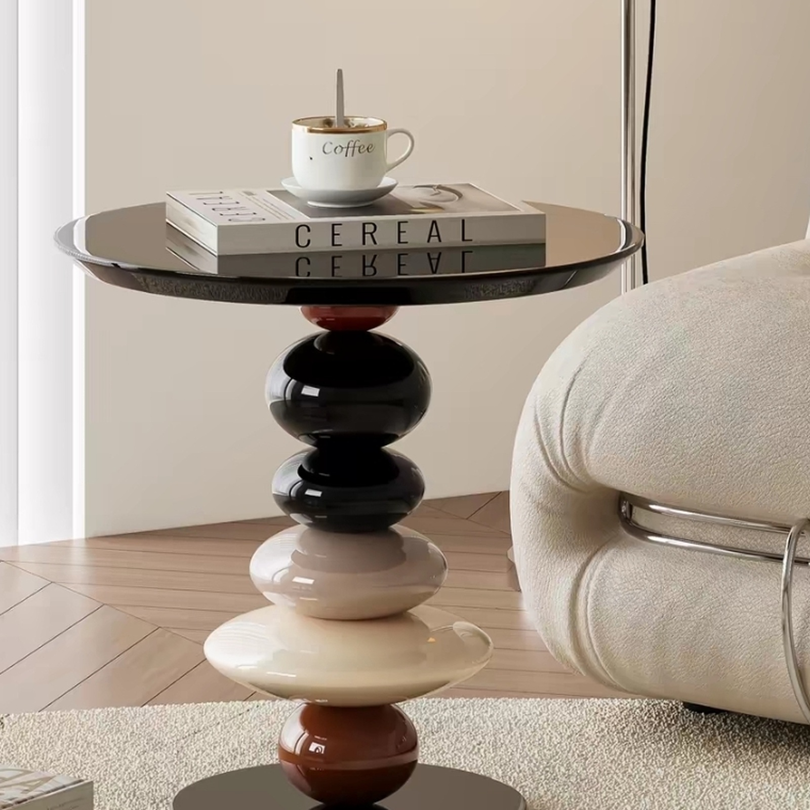 Luxury Round Side Table detail